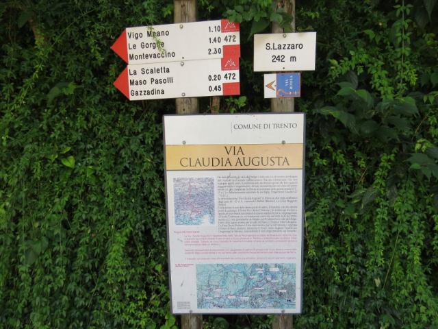 auch heute wandern wir eine Zeitlang auf der ehemaligen Römerstrasse Via Claudia Augusta