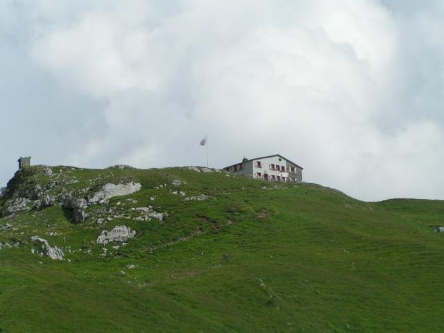 Blick zurück zur Rugghubelhütte