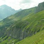 Blick Richtung Planggen mit Seilbahn Station