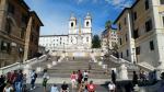 die Spanische Treppe oder auf italienisch Scalinata di Trinità dei Monti wurde 1723 erbaut