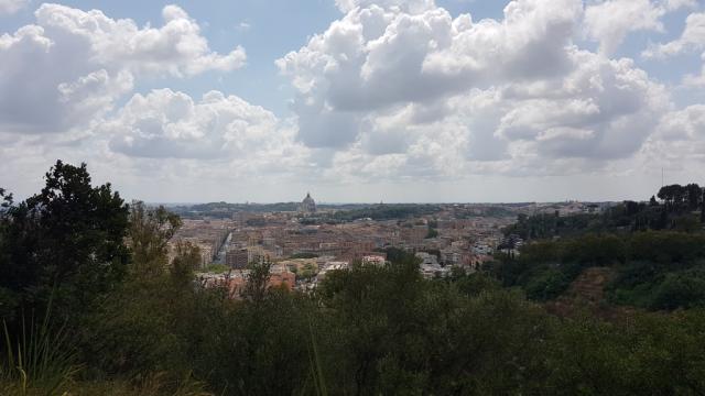 die Aussicht auf Rom und der Vatikan ist gigantisch schön