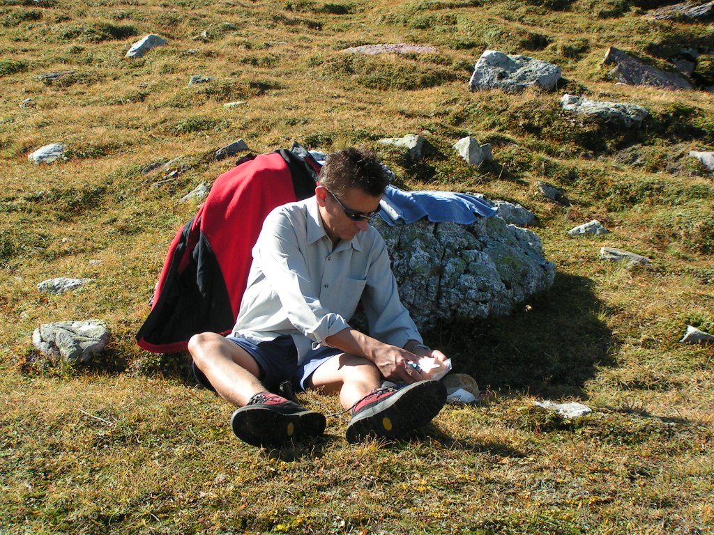 Franco beim zubereiten des Mittagessen