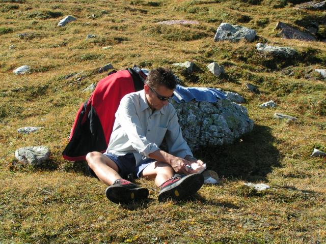 Franco beim zubereiten des Mittagessen