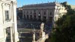 von der Kirche Santa Maria in Aracoeli schauen wir auf die Piazza del Campidoglio