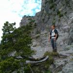 Franco bewundert die Umgebung