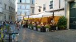 das Ristorante Tonnarello in Trastevere direkt neben der Basilica. Hier haben wir das Nachtessen genossen