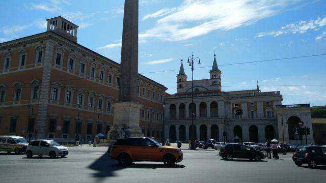 ...und laufen zur Kirche San Giovanni in Laterano...