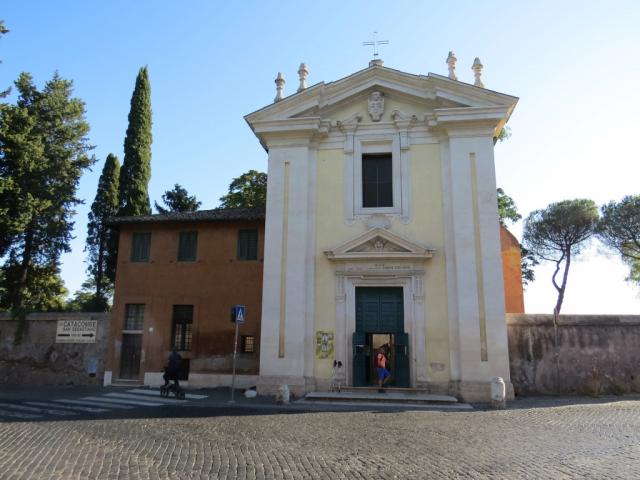 nach ein paar Schritten erreichen wir die Kirche "Domine Quo Vadis"