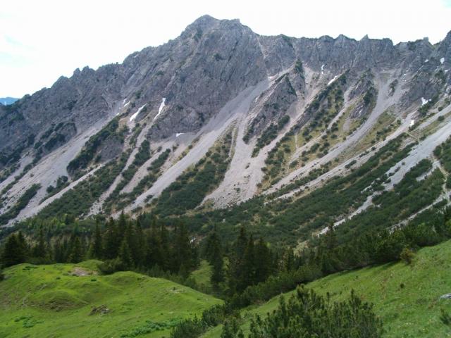 Blick zurück Richtung Helwangspitz