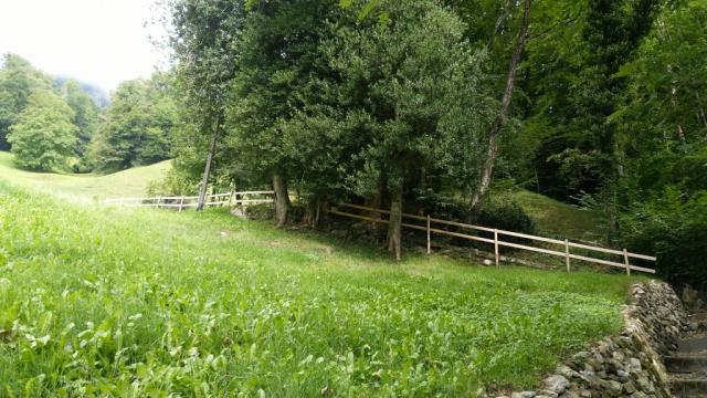 rechts steil führt uns der Weg der Schweiz von Bauen aus, auf einem alten Säumerweg aufwärts