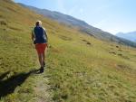 über die Alpen von Pra Davant wird uns der Wanderweg hoch hinauf nach Marangun führen