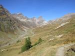 noch einmal blicken wir ins Talende des Val Tuoi, wo sich der Piz Buin nun zeigt