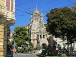 die wunderschöne Russisch Orthodoxe Kirche. Zar Nikolaos II gab 1912 den Bau in Auftrag