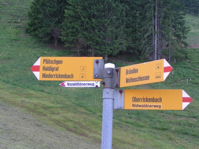 Wandertafel bei Brändlen