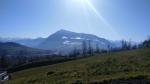 ...und blicken während dem aufwärts laufen zur Rigi