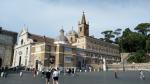 auf der Piazza del Popolo blicken wir auf die Kirche Santa Maria del Popolo