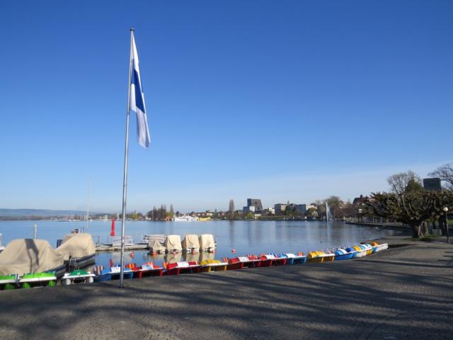 der Wanderweg führt uns nun alles am Seeufer entlang