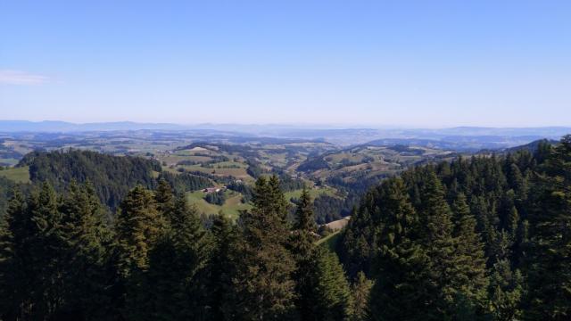 was für eine traumhafte Aussicht auf das Luzerner Hinterland