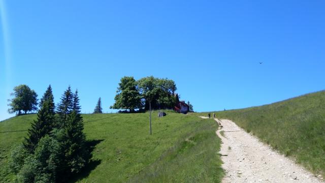 vor uns taucht der Napf 1406 m.ü.M...