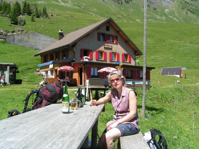 eine kleine Erfrischung auf der Musenalp