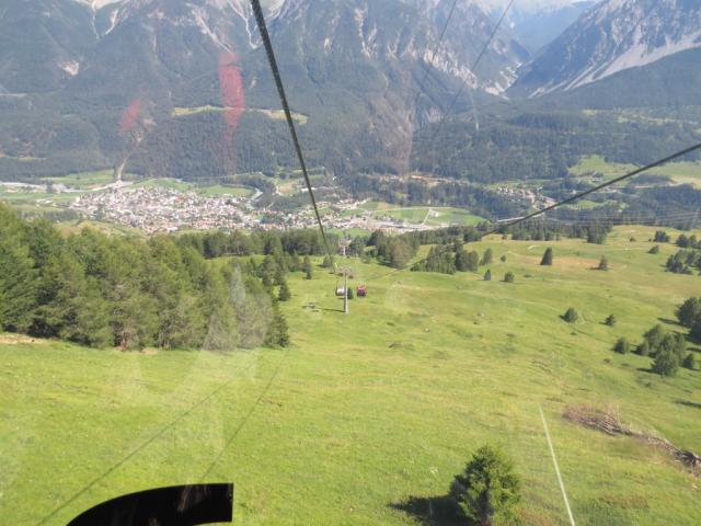 mit der Gondel geht es danach bequem hinunter nach Scuol