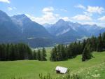 was für eine Aussicht! Piz Lischana, Piz Madlain, Piz Pisoc und Piz Zuort