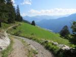 über weite Strecken folgt der Weg nun den Waldrand