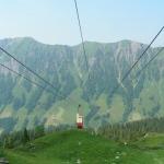 mit der Seilbahn runter ins Riemenstaldner Tal