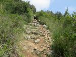 die Via Francigena del Sud führt uns teilweise über ruppiges und steiles Gelände