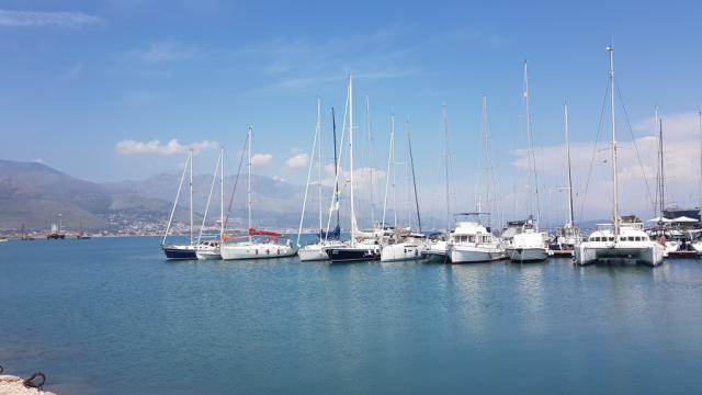 am Segelboothafen von Gaeta vorbei...