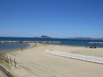 wir blicken zurück und erkennen den Monte Orlando bei Gaeta