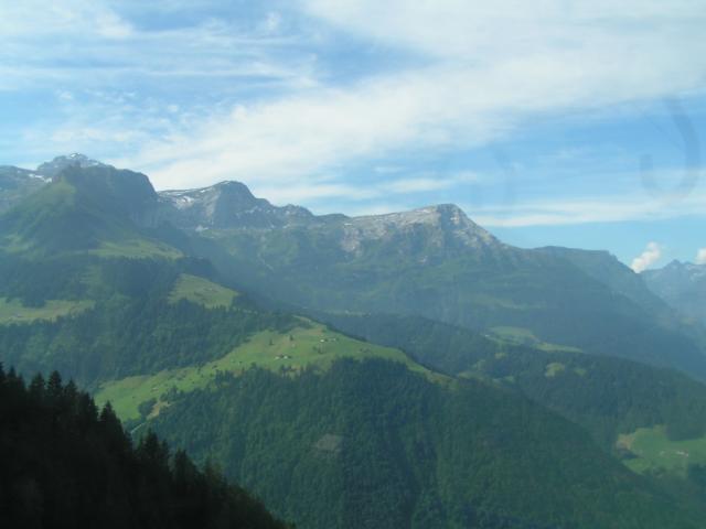 Aussicht auf den Bälmeten Grat und Hoch Fulen
