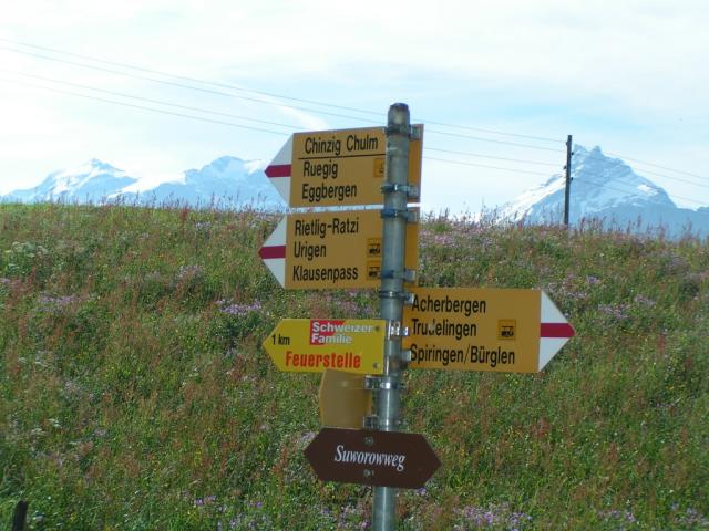 Wandertafel auf Biel