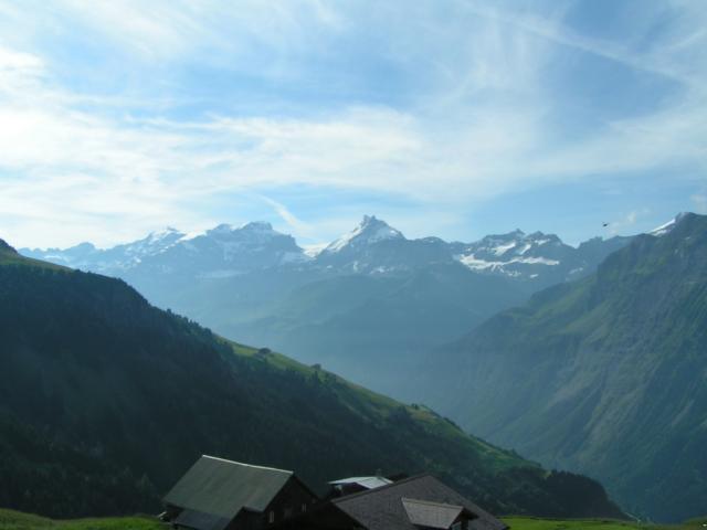 Blick auf Clariden und die Schärhörner
