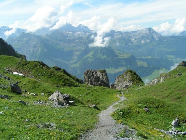 die Berge "rauchen"