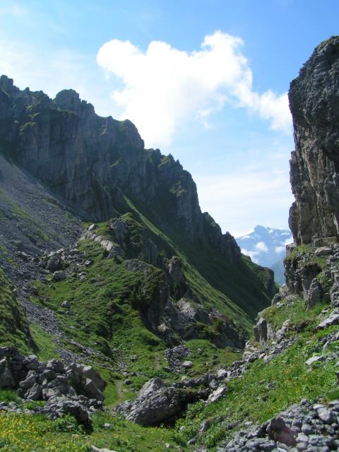 hinunter zum Schächentaler Höhenweg