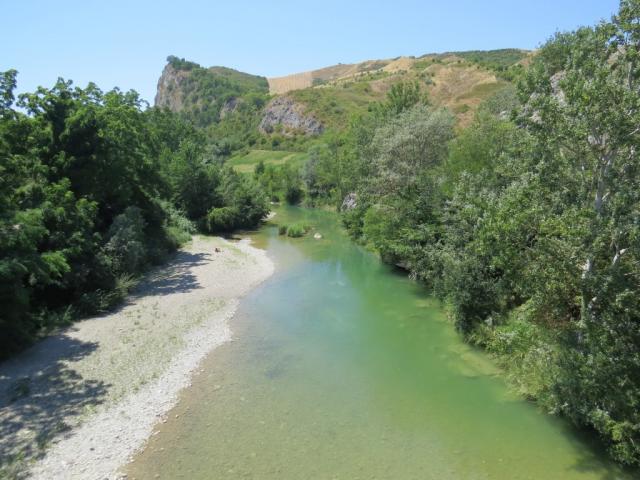 kurz vor dem Zentrum von Borgo Tossignano überqueren wir den Fluss Santerno