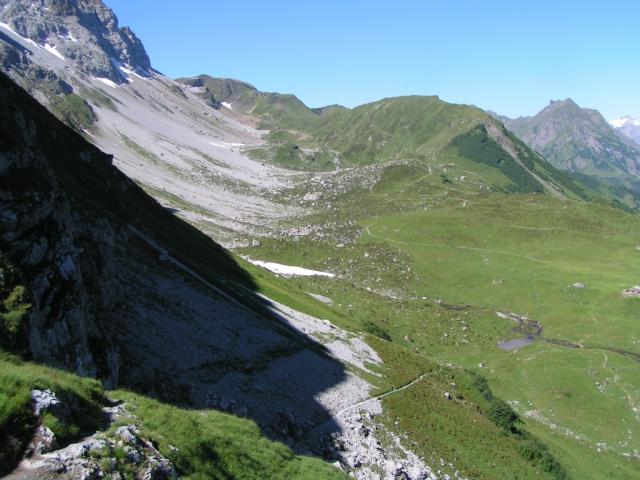 Blick auf Alp Wannelen