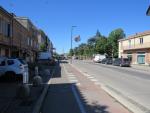 schnurgerade führt die Strasse aus Ferrara heraus. Die Via Romea folgt der Strasse...