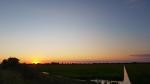 auf der Heimfahrt nach Ferrara genossen wir diesen Sonnenuntergang