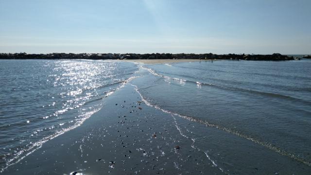 auf der ganzen Via Romea wandert man nur an einem Tag am Meer, und das ist heute