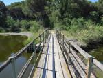 wir verlassen das Ufer des Fluss Lamone, biegen links ab, und überqueren eine Moorlandschaft