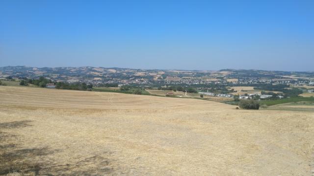 die Aussicht auf die Ebene ist sensationell