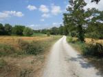 über eine strada bianca durchqueren wir eine schöne Landschaft