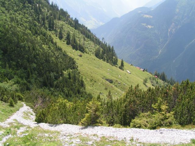 runter Richtung Berggasthaus Strengmatt