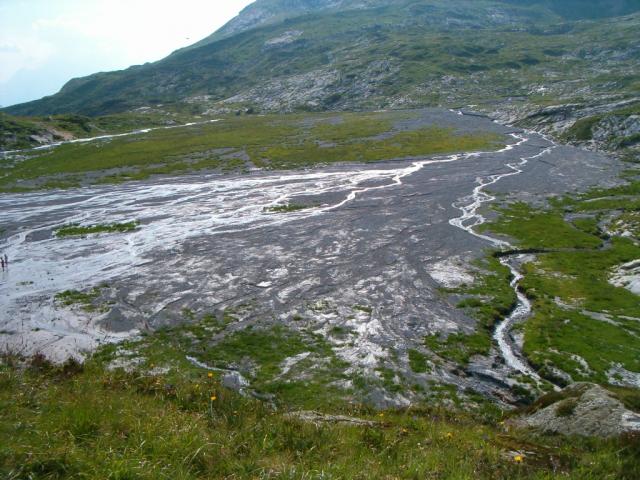 Schwemmebene vor der Hütte