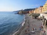 der schöne Strand von Camogli