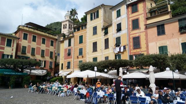 über die salita della Chiesa verlassen wir nach der Pause Portofino