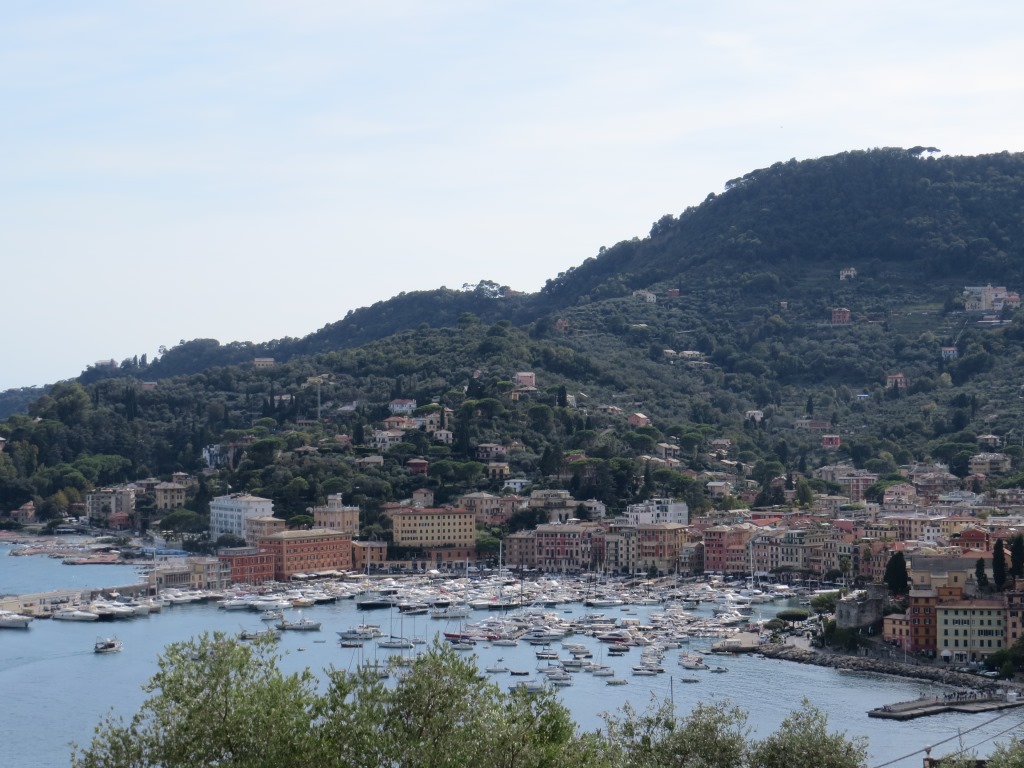 ein Blick zurück nach Santa Margherita Ligure