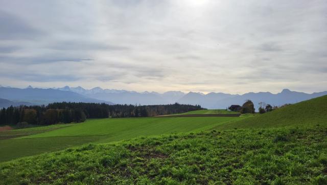 ...öffnet sich eine grandiose Aussicht. Das Panorama wird dem Namen der Route gerecht.